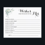 Wishes for the Soon to be Mrs Bridal Shower card<br><div class="desc">Make it your own by adding your text (and personal photos). To access advanced editing tools,  please go to "Personalise",  scroll down and press the "click to customise further" link. See the full collection for all matching designs!</div>