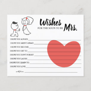 Wishes for the Soon to be Mrs Bridal Shower card