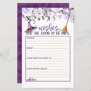 Wishes for the Soon to Be Mrs - This Witch Hitched