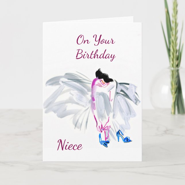 **WISHES FOR YOUR BIRTHDAY** **NIECE*** CARD (Front)