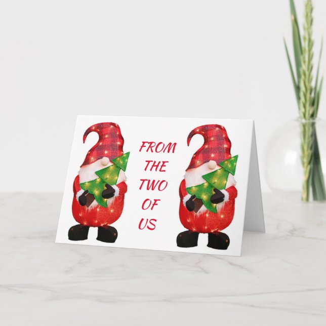 WISHES FROM THE "TWO OF US" HOLIDAY CARD (Front)