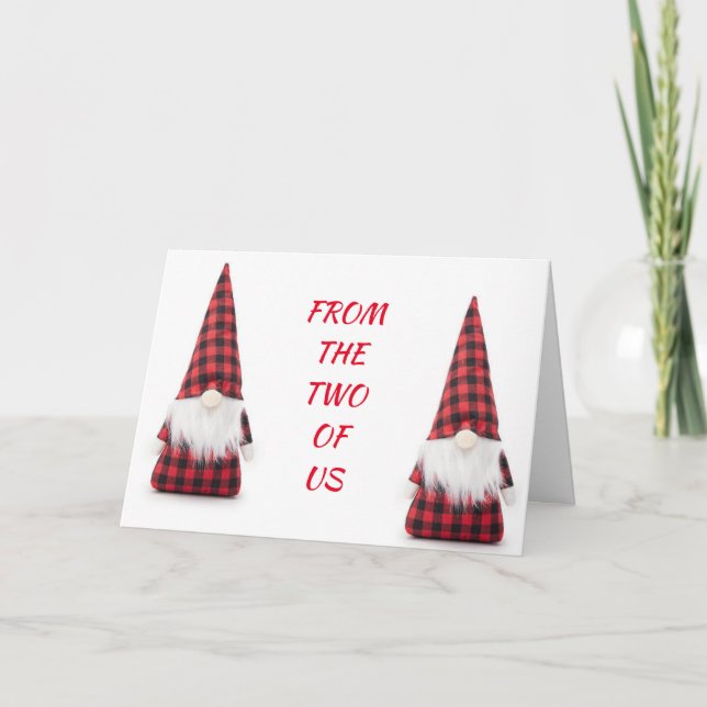 WISHES FROM THE "TWO OF US" HOLIDAY CARD (Front)