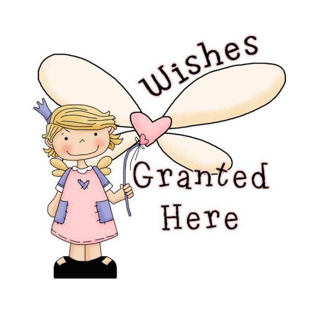 Wishes Granted Fairy Godmother Photo Sculpture Decoration (Front)