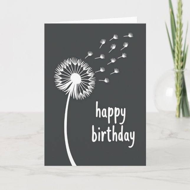 Wishes Take Flight Birthday Card (Front)