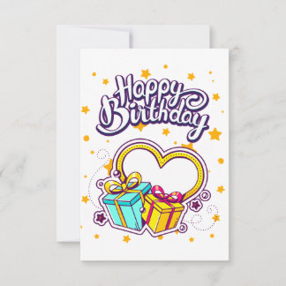 Wishing Birthday  Thank You Card
