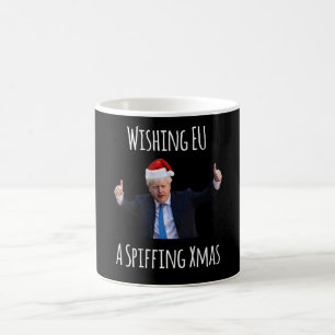 Wishing EU A Spiffing Christmas - Boris Johnson Coffee Mug