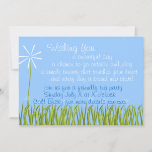 Wishing Flower Invitation