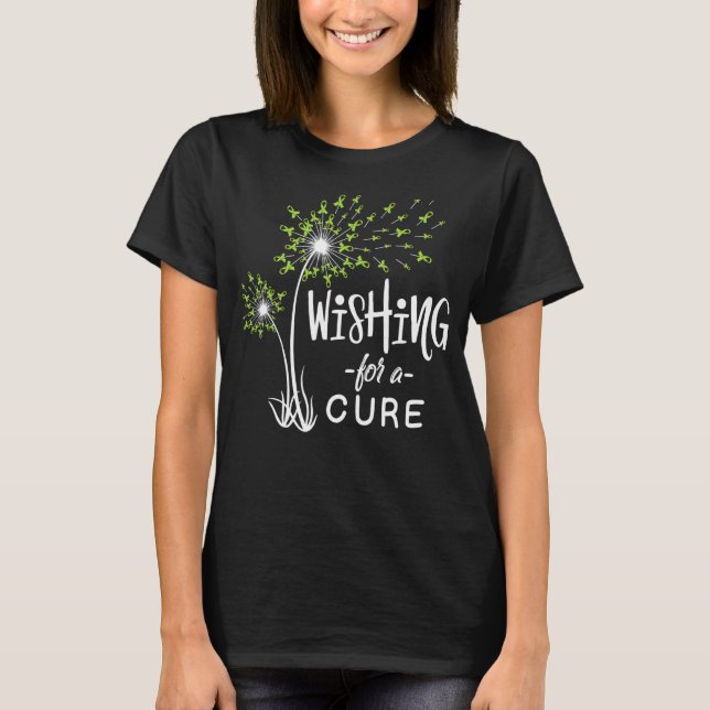 Wishing For Lyme Disease Awareness Supporter Ribbo T-Shirt (Front)
