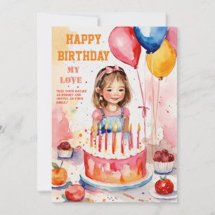 WISHING HAPPY BIRTHDAY INVITATION CARD