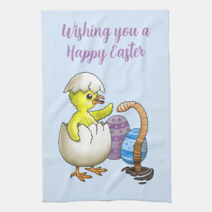 Wishing Happy Easter Tea Towel