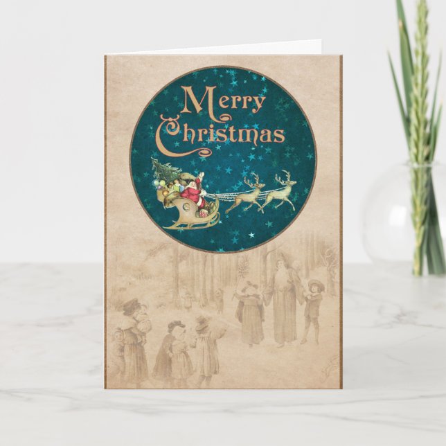 Wishing Happy Holiday Decorative Christmas Tree (Front)