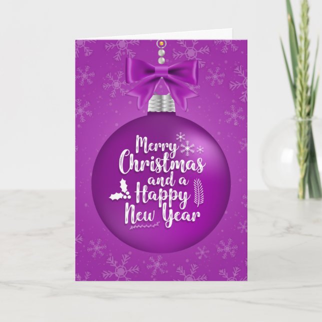 Wishing Happy Holiday Decorative Christmas Tree (Front)