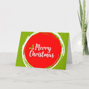 Wishing Happy Holiday Decorative Christmas Tree Card