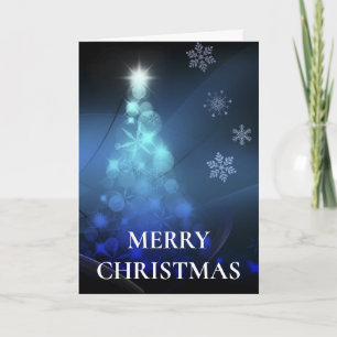 Wishing Happy Holiday Decorative Christmas Tree Card