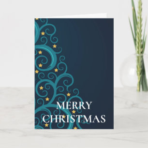 Wishing Happy Holiday Decorative Christmas Tree Card
