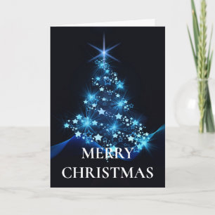 Wishing Happy Holiday Decorative Christmas Tree Card
