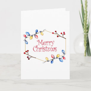 Wishing Happy Holiday Decorative Christmas Tree Card