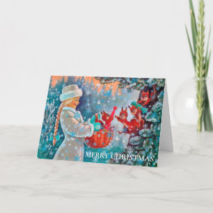 Wishing Happy Holiday Decorative Christmas Tree Card
