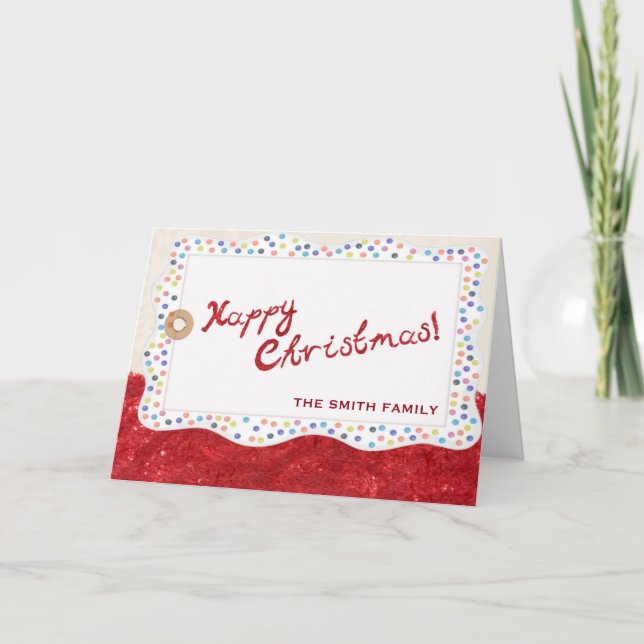Wishing Happy Holiday Red Christmas (Front)