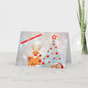 Wishing Happy Holiday Reindeer Decor Christmas