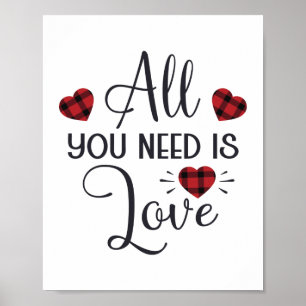 Wishing Happy Valentines Day Poster