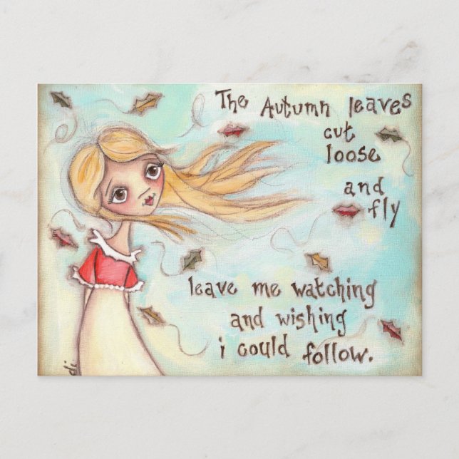 Wishing I Could Follow - Post Card (Front)