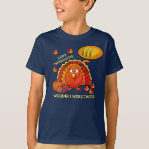 Wishing I Were Tacos Turkey THANKSGIVING Unisex T-Shirt