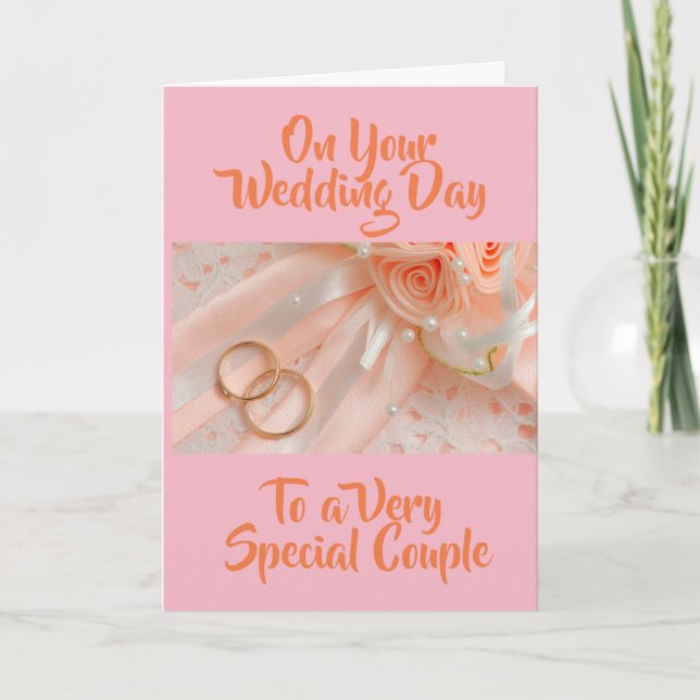 *WISHING LOVE TO **SPECIAL NEWLYWED'S** CARD (Front)