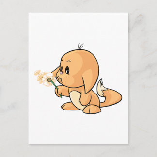 Wishing orange Kacheek Postcard
