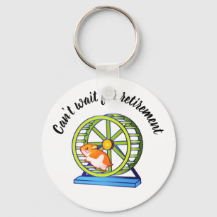 Wishing Retirement Hamster Key Ring