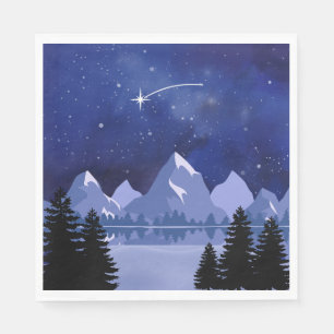 Wishing Star Night Sky Napkin