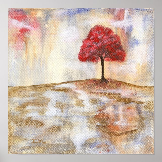 Wishing Tree Fine Art Print From Original Painting (Front)