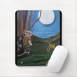 Wishing Upon The Moon Painting by Alfred Fox Mouse Mat