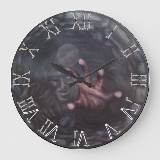 Wishing Well 2 (Water) Large Clock (Front)