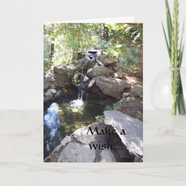 Wishing Well Birthday Card (Front)