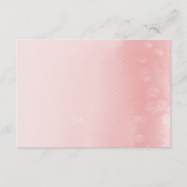 WISHING WELL CARD :: ombre watercolor coral (Front)