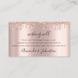 Wishing Well For Wedding Gift Ideas Rose Drips Business Card