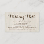 Wishing Well for Wedding Invitation - Rustic<br><div class="desc">A wonderfully rustic backdrop for your wedding invitation insert,  suggesting monetary gifts to your guests.</div>