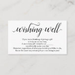 Wishing Well for Wedding Invitation - Simple<br><div class="desc">Wishing Well Card Insert - An elegant and simple enclosure for a wedding invitation,  suggesting monetary gifts to your guests.</div>