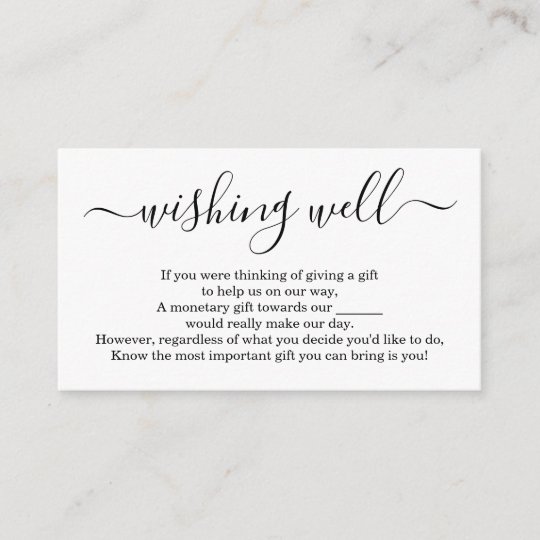 Wishing Well For Wedding Invitation Simple Zazzle Co Uk