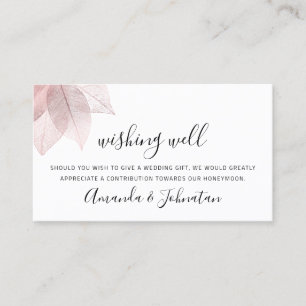 Wishing Well For Wedding Invitation White Rose