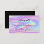 Wishing Well For Wedding Sterling Gift Holographic Business Card<br><div class="desc">Wishing Well Info Enclosure Card  Rose
New delicate simply fashionable wedding collection 
 You can change the colour of the background. 
 For more customisation,  new ideas please sent me a mail
 Have a special time!
 FlorenceK design</div>