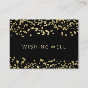 Wishing Well Gold Foil Confetti Enclosure Card