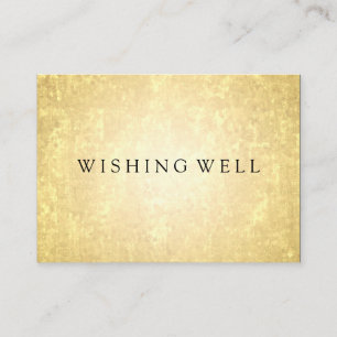 Wishing Well Gold Foil Look Stars Confetti Enclosure Card