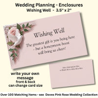 Wishing Well - Pink Roses & Doves Wedding
