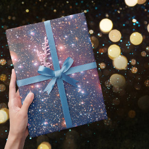 Wishing Well Star Cluster Wrapping Paper