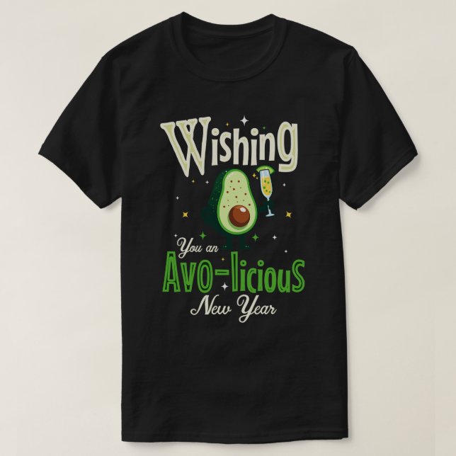Wishing you a avolicious New year T-Shirt (Design Front)
