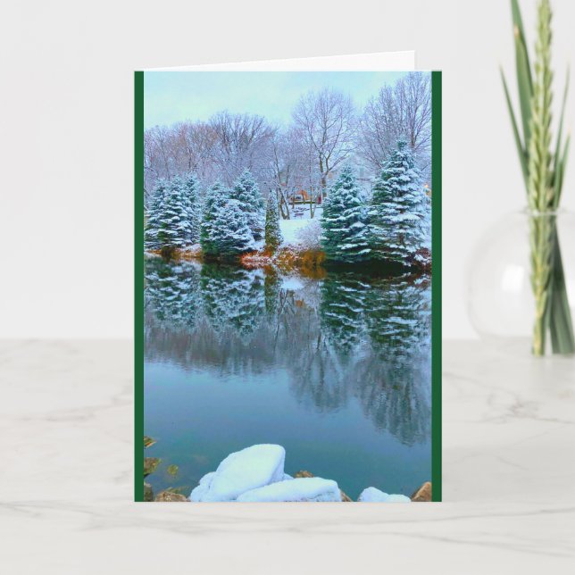 Wishing You A Beautiful Christmas Season Holiday Card (Front)