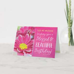 Wishing you a Blessed and Beautiful Birthday Thank You Card