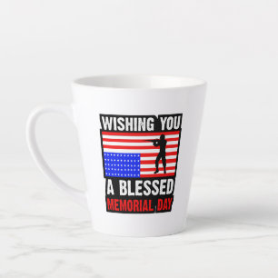 Wishing You A Blessed Memorial Day-62237 Latte Mug